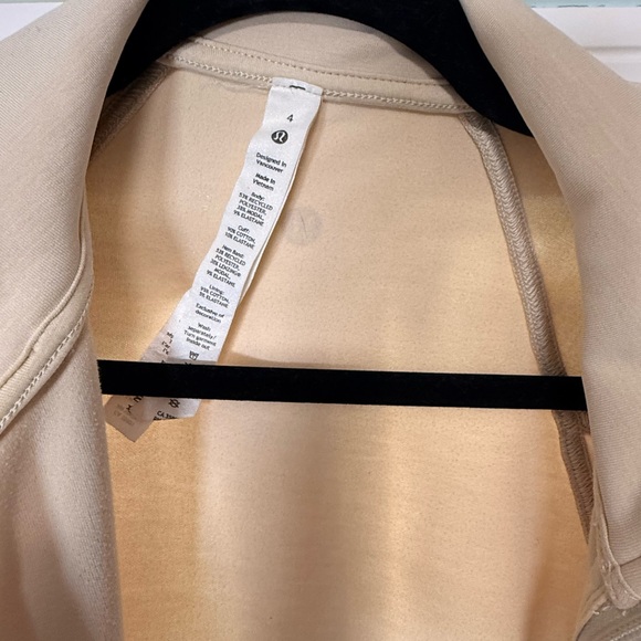 Lululemon Athletica Beige Bomber Jacket - Picture 2 of 4